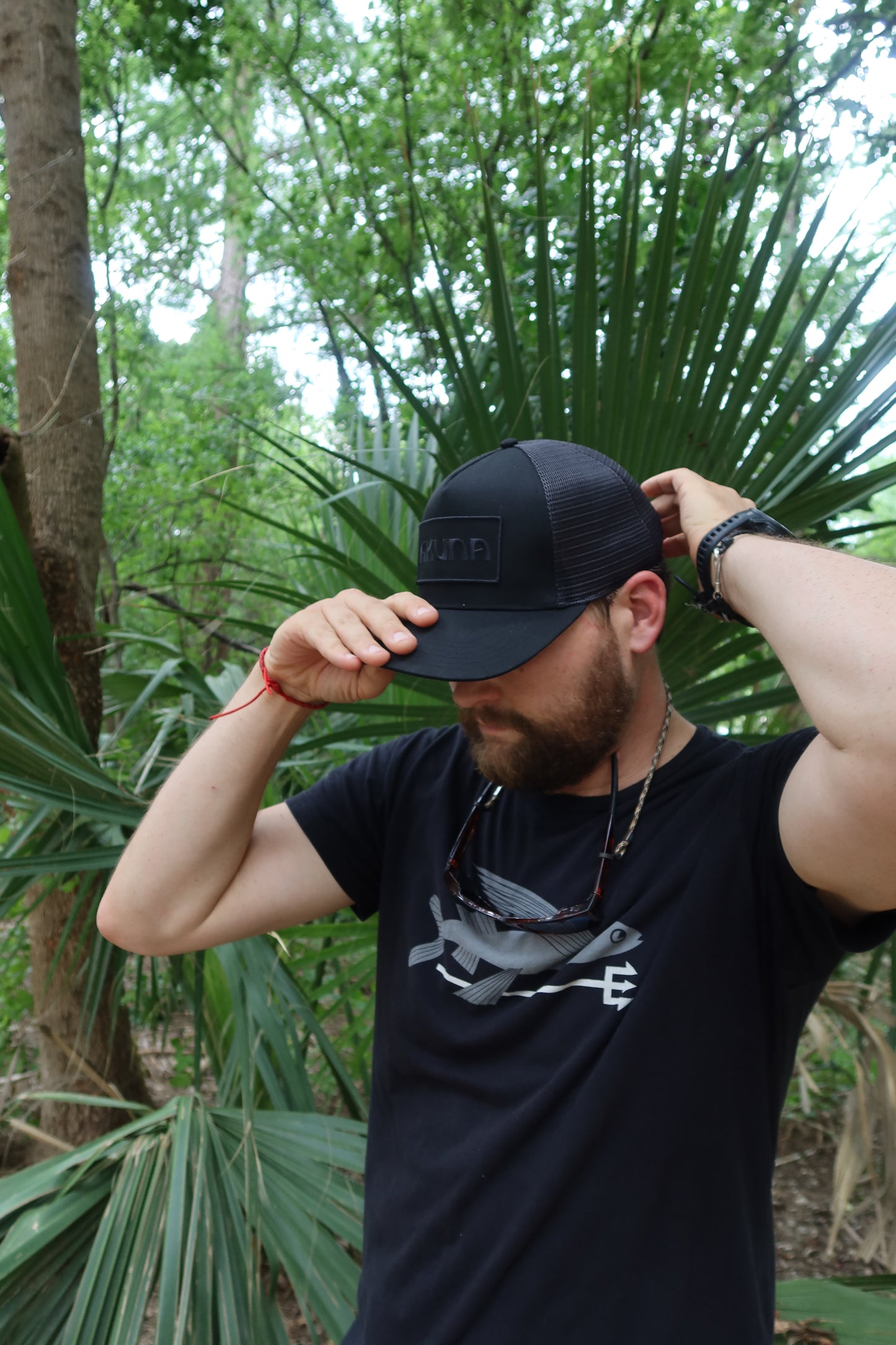 All-Black Mid Pro Trucker Hat