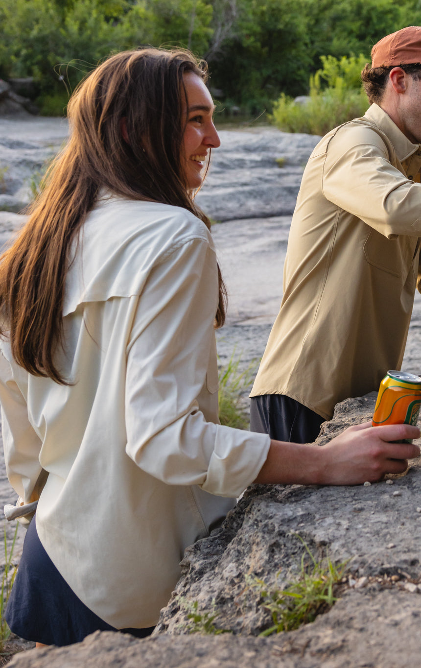 Bone - Half Button Outdoor Shirt™