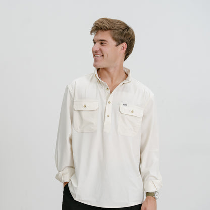 Bone - Half Button Outdoor Shirt™