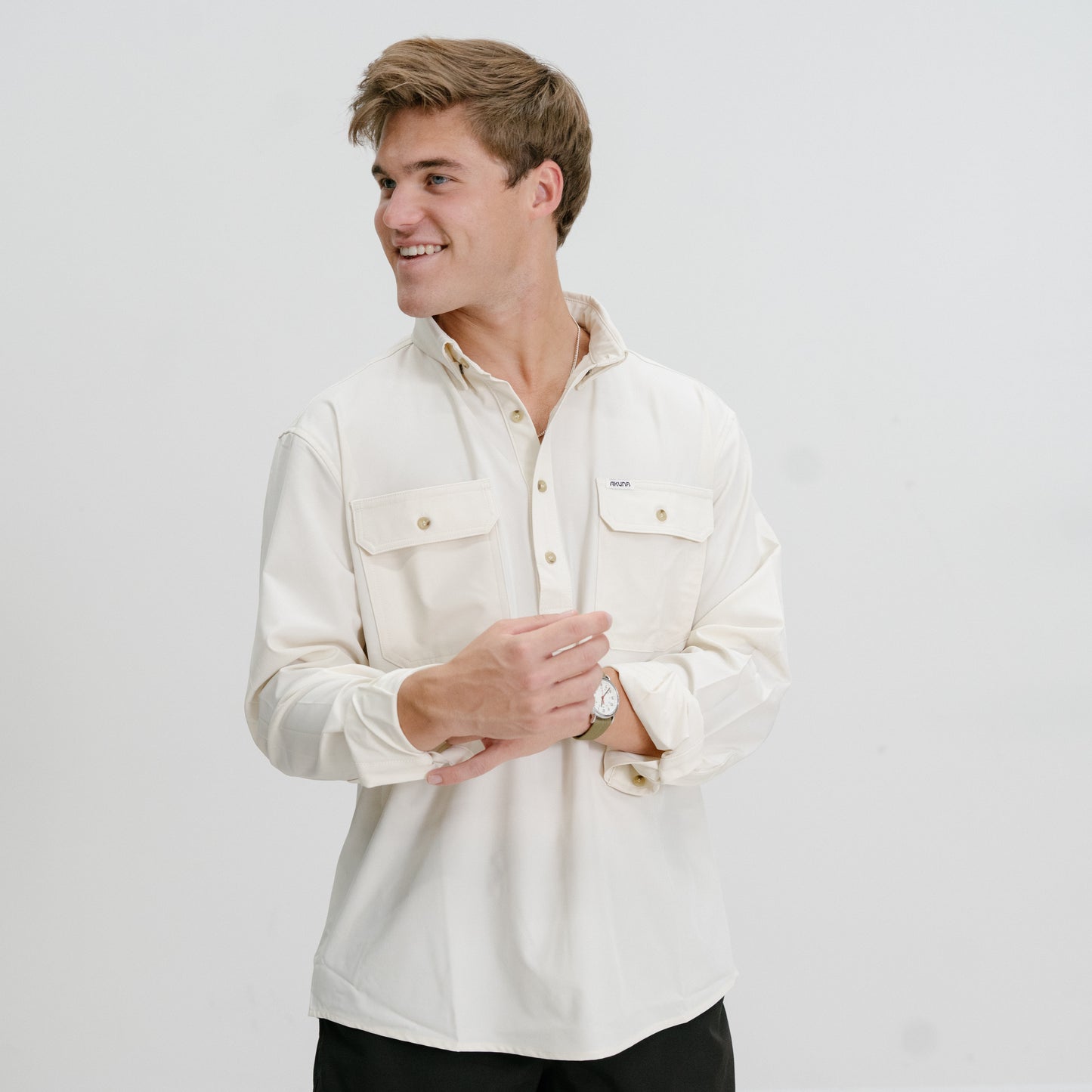 Bone - Half Button Outdoor Shirt™